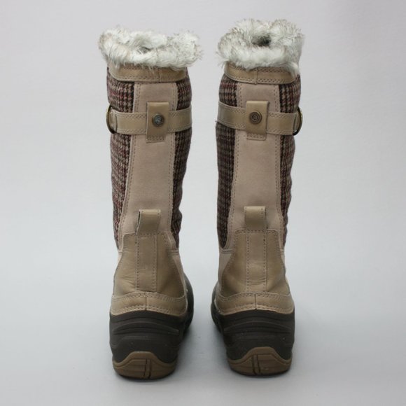 The North Face Ladies 5 Shellista Lace Luxe Brown Waterproof Tall Winter Boots - Picture 3 of 12